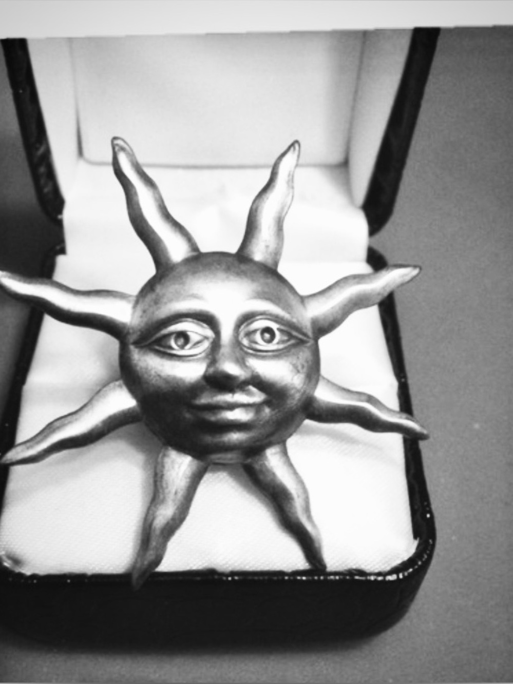 ☀️CUTEST SUNNY *SUN * ANTIQUE SILVER ADJUSTABLE  RING. NWT.